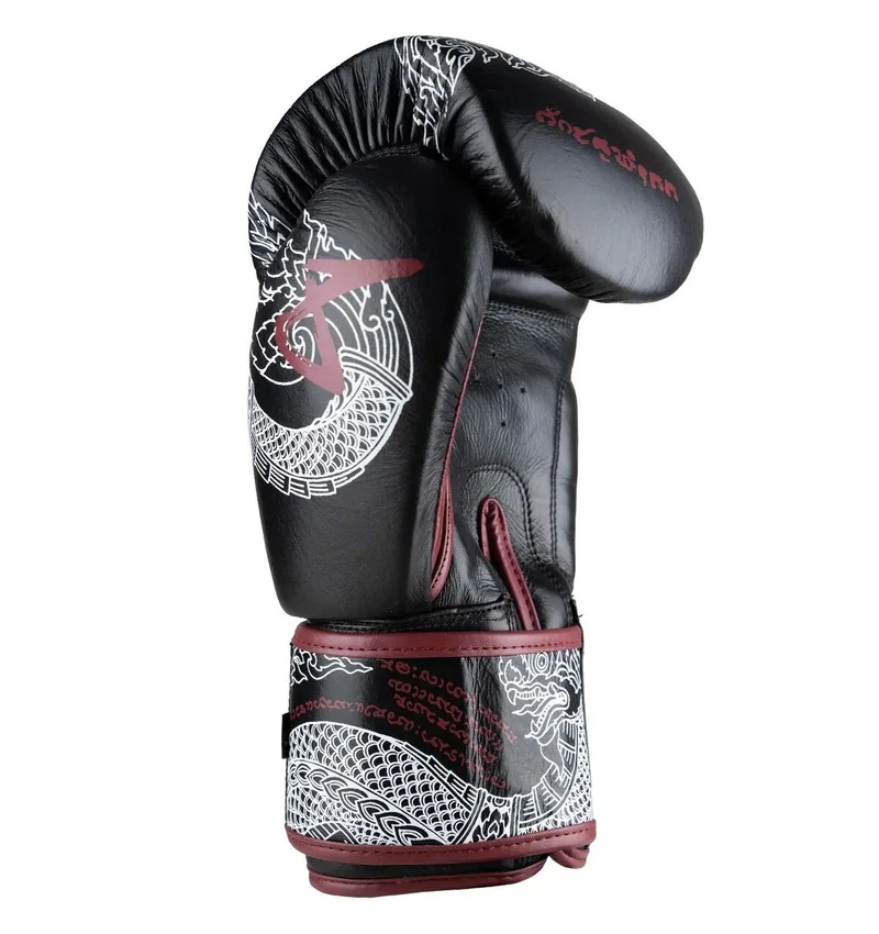 Boxing gloves Sak Yant Naga Black