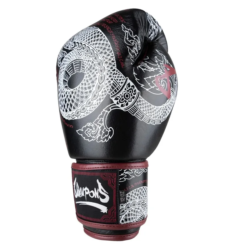 Boxing gloves Sak Yant Naga Black