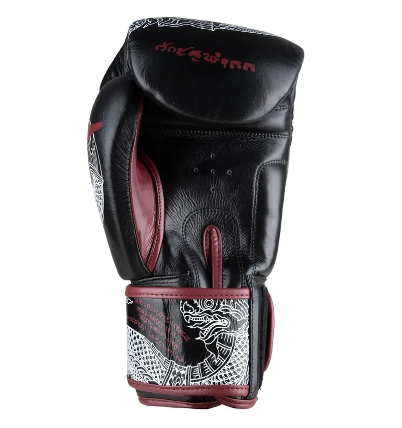 Boxing gloves Sak Yant Naga Black