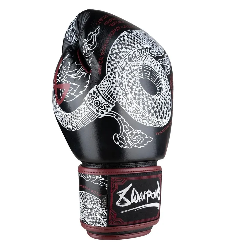 Boxing gloves Sak Yant Naga Black