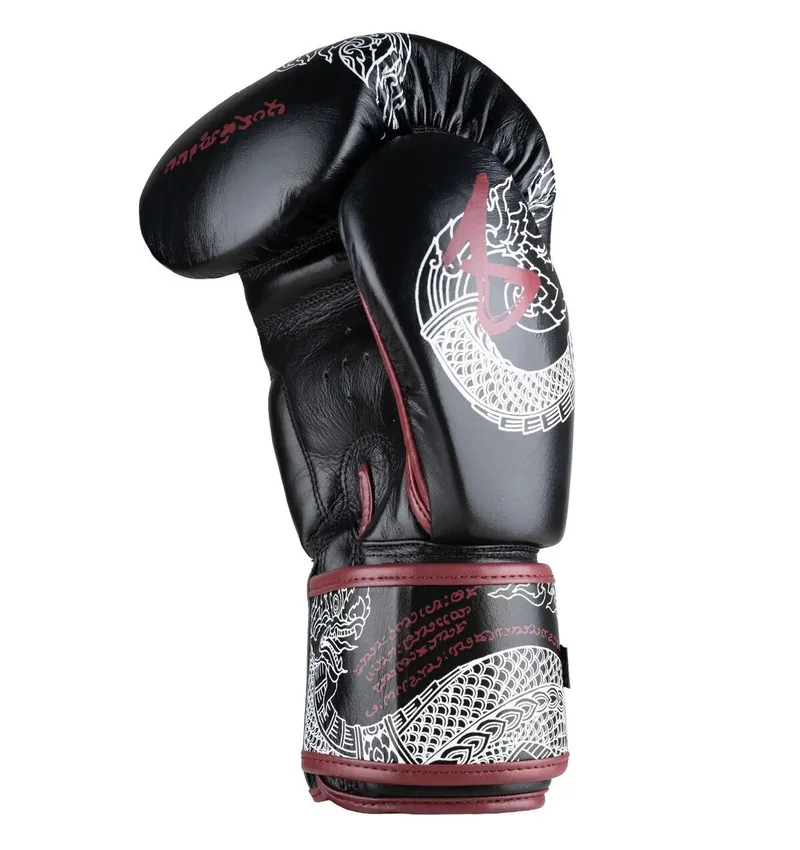 Boxing gloves Sak Yant Naga Black