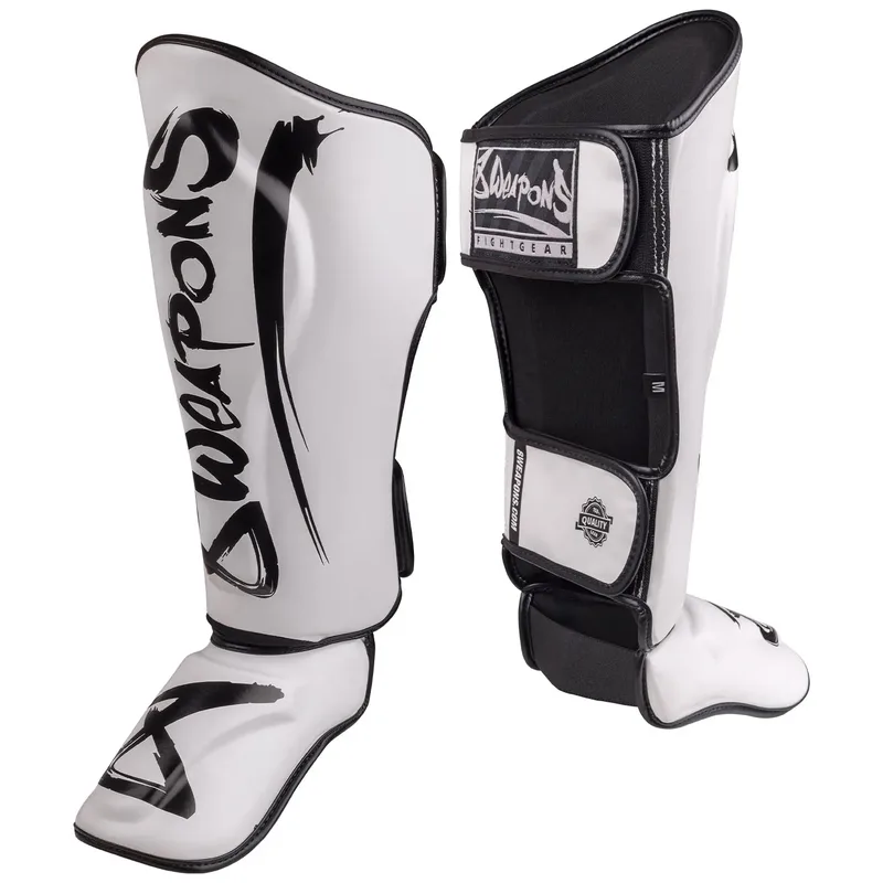 Muay Thai Shin Guard Unlimited 2.0 White/Black