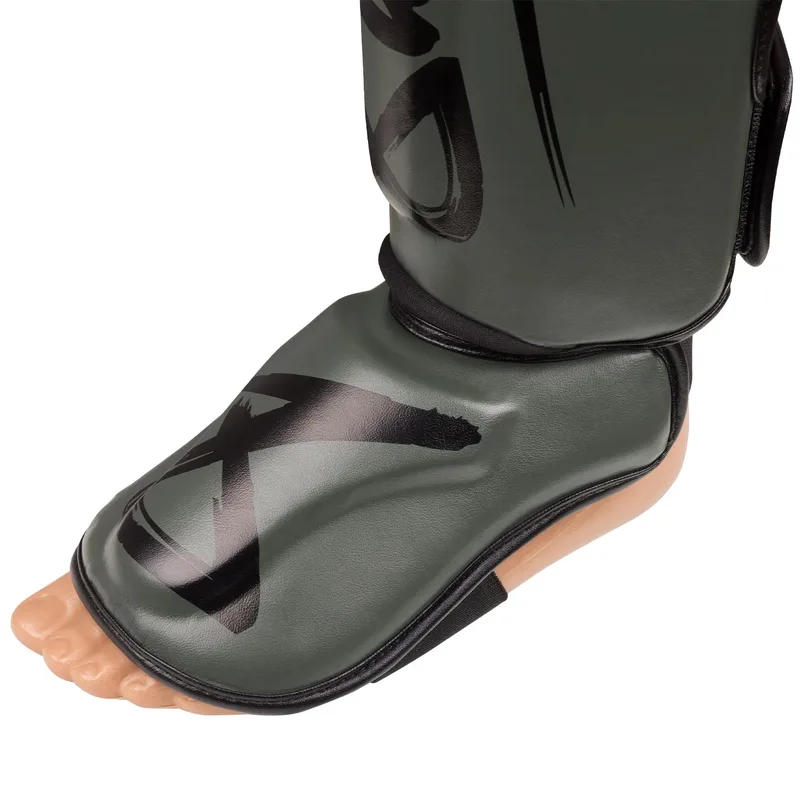 Muay Thai Shin Guard Unlimited 2.0 Olive/Black