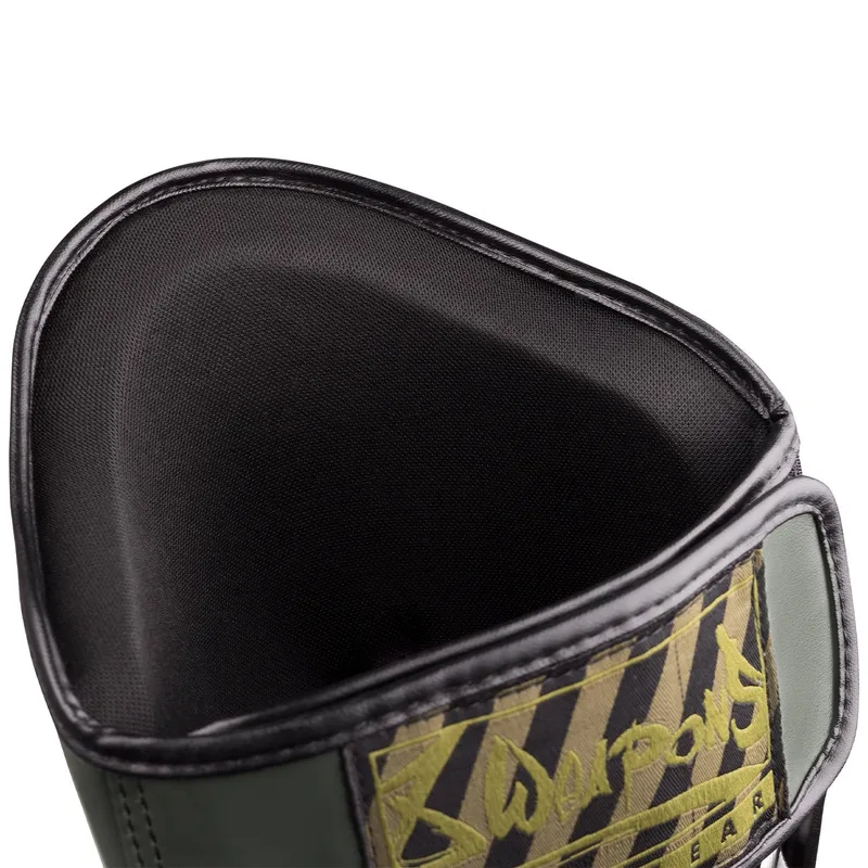 Muay Thai Shin Guard Unlimited 2.0 Olive/Black