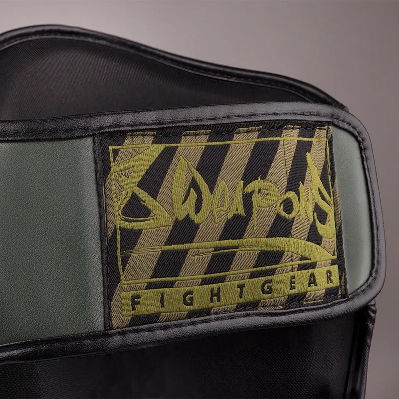 Muay Thai Shin Guard Unlimited 2.0 Olive/Black