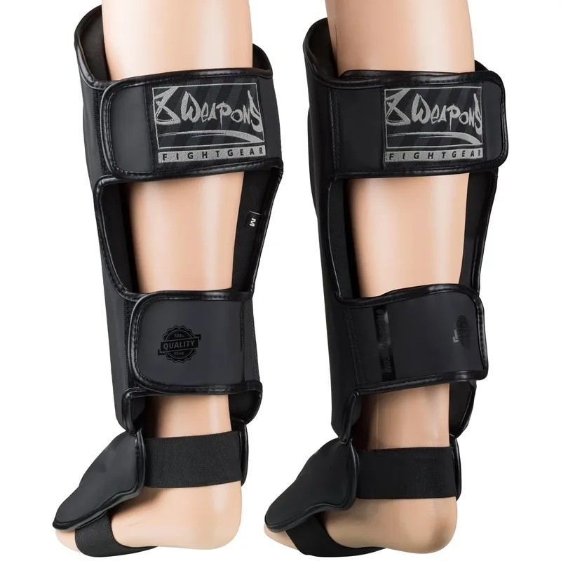 Muay Thai Shin Guard Unlimited 2.0 Black/Black