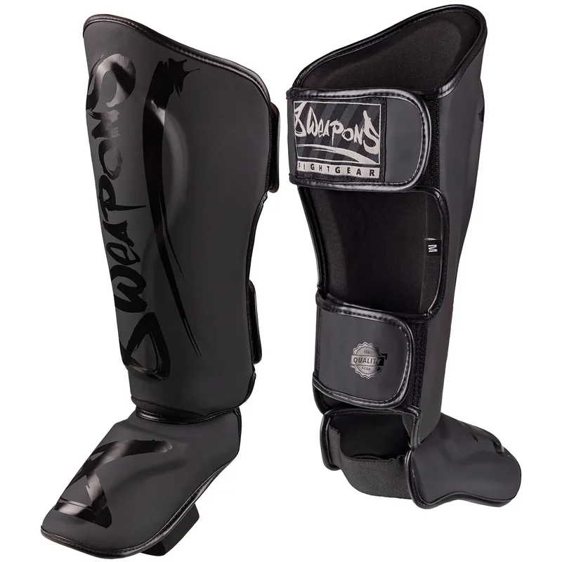 Muay Thai Shin Guard Unlimited 2.0 Black/Black