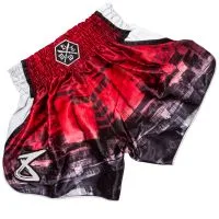 Muay Thai Short Lightning Red City