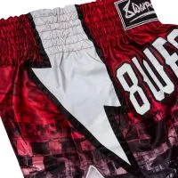 Muay Thai Short Lightning Red City