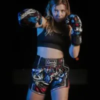 Muay Thai Short Cut like a Blade 2.0 Black