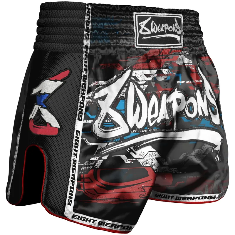 Muay Thai Short Cut like a Blade 2.0 Black