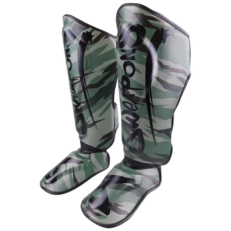Muay Thai Shin Guard Unlimited 2.0 Woodland Camo