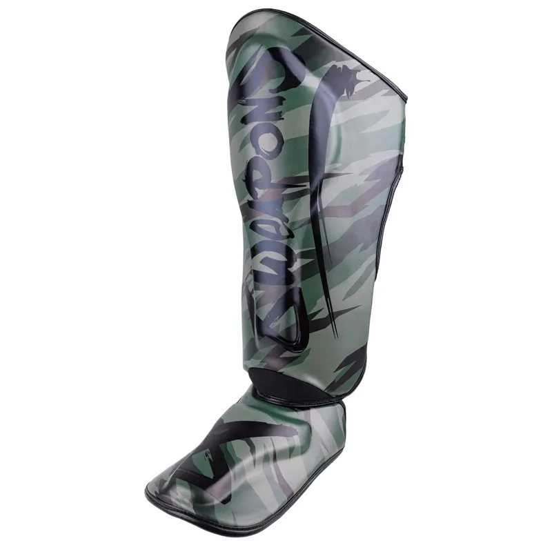 Muay Thai Shin Guard Unlimited 2.0 Woodland Camo