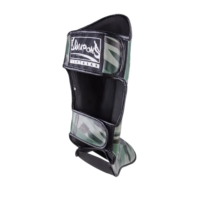Muay Thai Shin Guard Unlimited 2.0 Woodland Camo