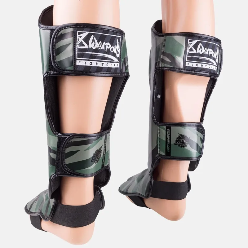 Muay Thai Shin Guard Unlimited 2.0 Woodland Camo