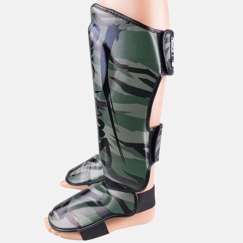 Muay Thai Shin Guard Unlimited 2.0 Woodland Camo