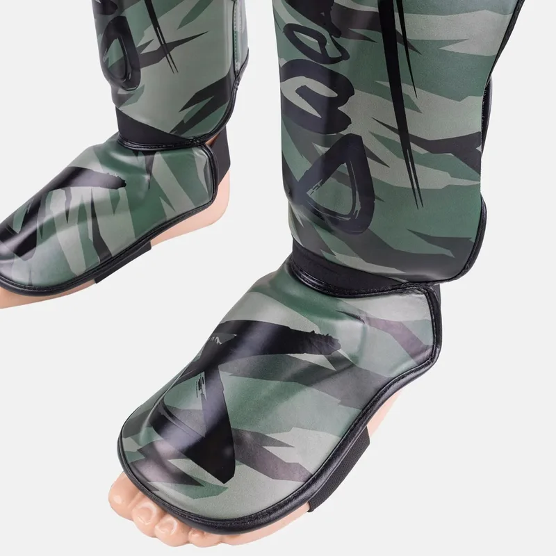 Muay Thai Shin Guard Unlimited 2.0 Woodland Camo