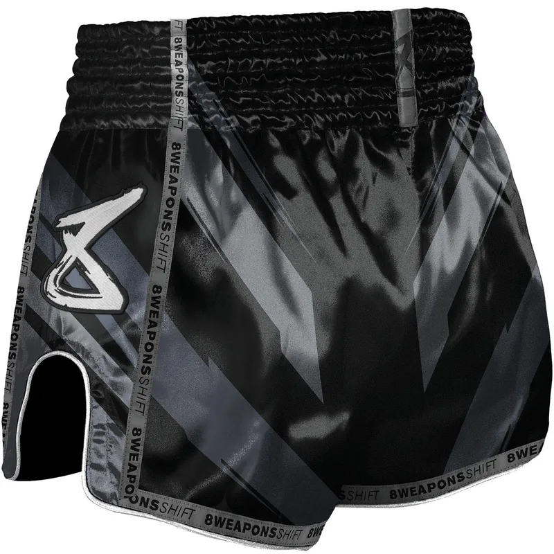 Muay Thai Short Shift Black-Matt