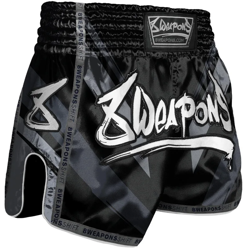 Muay Thai Short Shift Black-Matt